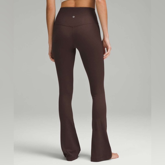 lululemon athletica Pants - Lululemon Align Ribbed Mini-Flared Pant *Extra Short Espresso Women’s Size 4